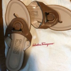 Ferragamo Tan Sandals